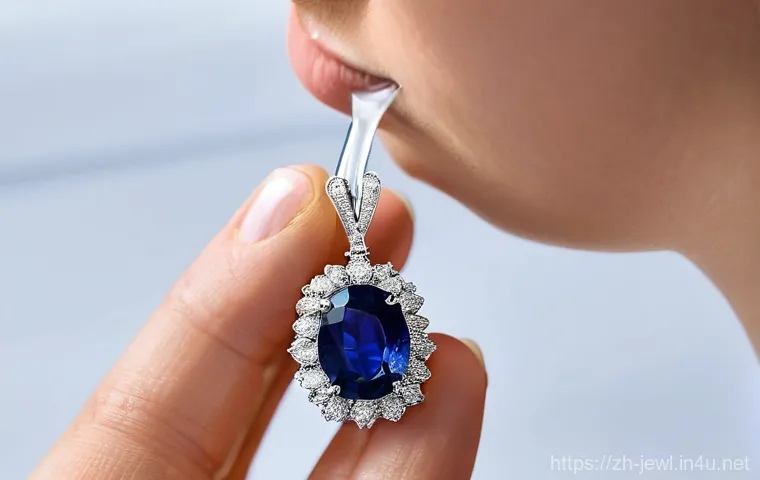 사파이어 쥬얼리의 특성과 관리법 - **A close-up of a stunning cornflower blue sapphire ring,** expertly cut and polished, showcasing it...