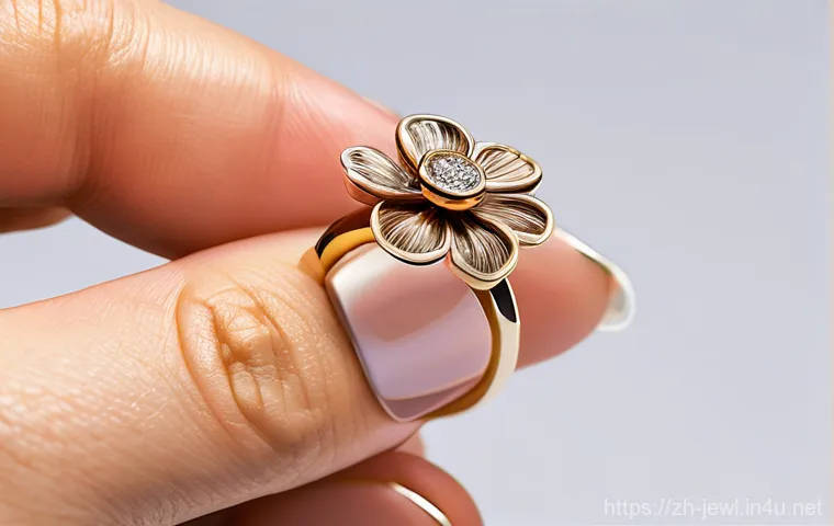 18K 골드 반지의 장점 - **Prompt 2: Enduring Beauty in Daily Life**
    A close-up of a woman's hand, gracefully tending to ...